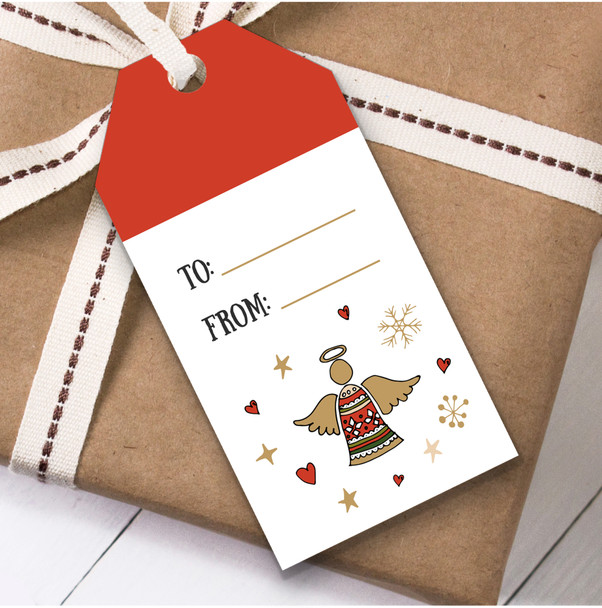 Angel Bell Christmas Gift Tags