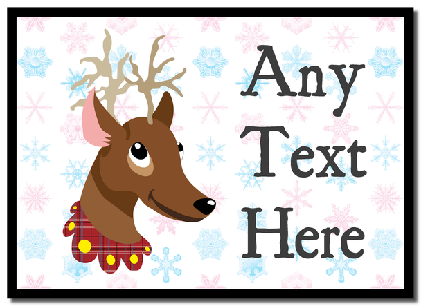 Reindeer Snowflakes Christmas Personalised Placemat