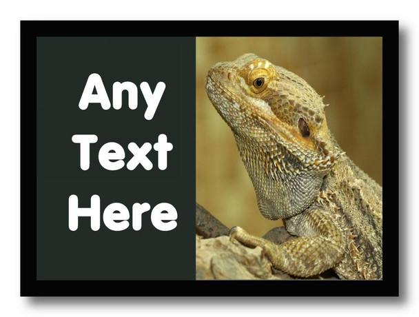 Bearded Dragon Lizard Personalised Dinner Table Placemat