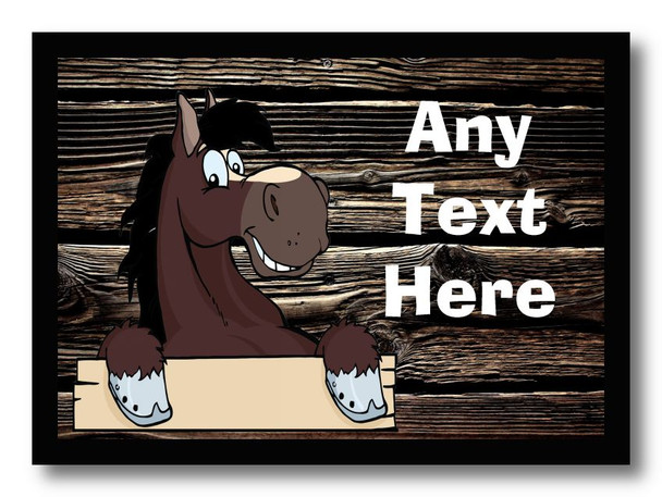 Bay Horse Dark Wood Personalised Dinner Table Placemat