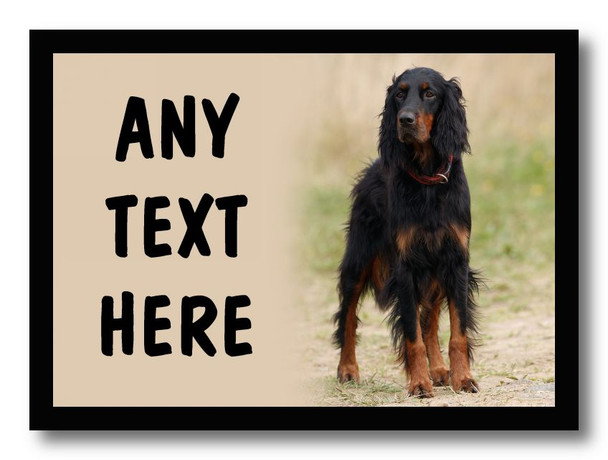 Gordon Setter Dog Personalised Dinner Table Placemat