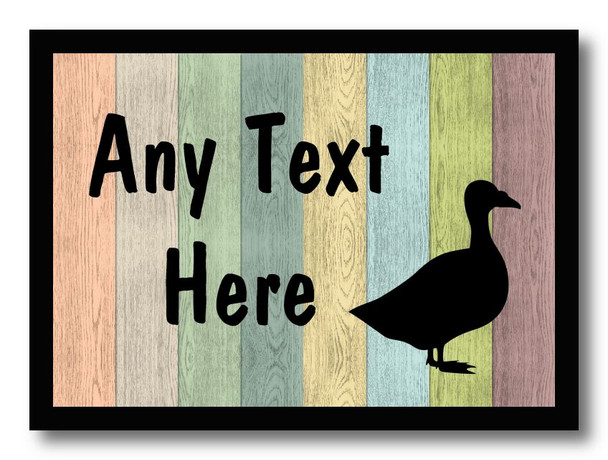 Pastel Wood Goose Personalised Dinner Table Placemat