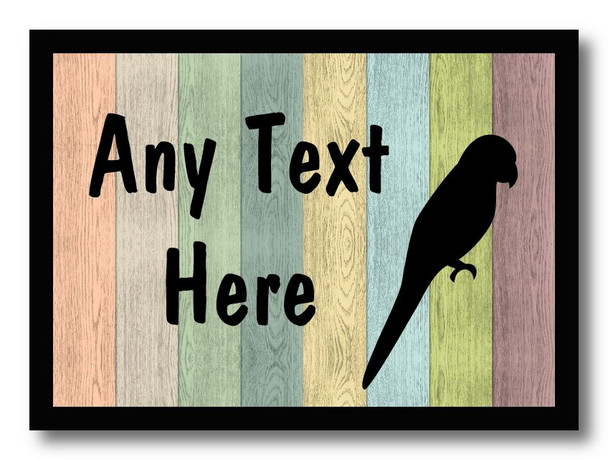 Pastel Wood Parrot Personalised Dinner Table Placemat