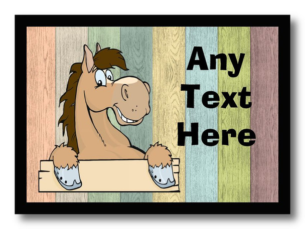 Dun Horse Coloured Personalised Dinner Table Placemat