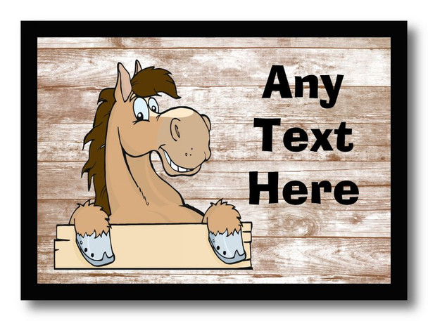 Dun Horse Shabby Personalised Dinner Table Placemat