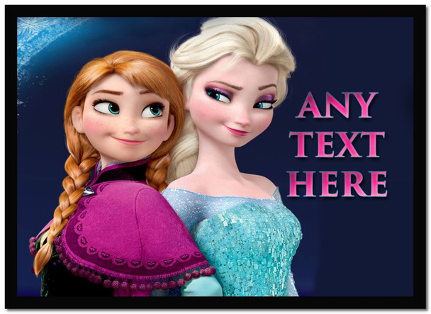 Elsa And Anna Frozen Personalised Dinner Table Placemat
