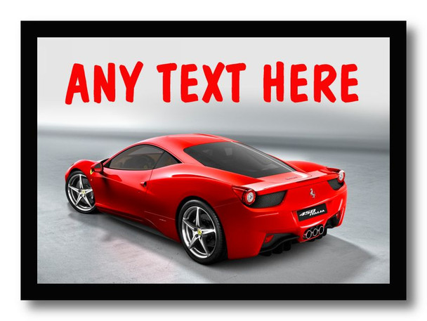 Ferrari Italia Personalised Dinner Table Placemat