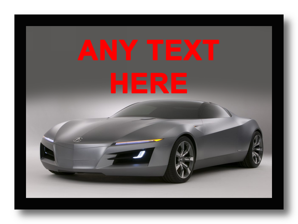 Acura Supercar Car Personalised Dinner Table Placemat