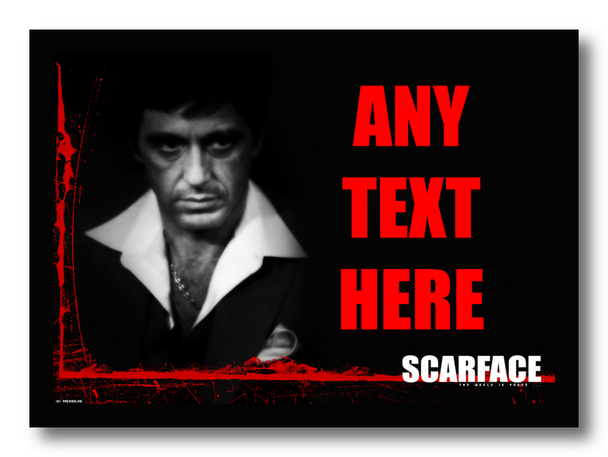 Al Pacino Scarface Personalised Dinner Table Placemat