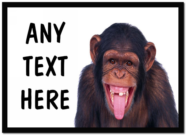 Funny Cheeky Monkey Personalised Dinner Table Placemat