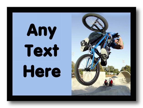 BMX Bike Personalised Dinner Table Placemat