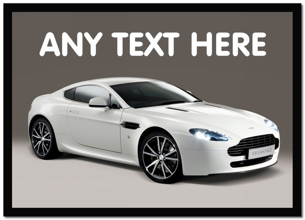 Aston Martin Vantage Personalised Dinner Table Placemat