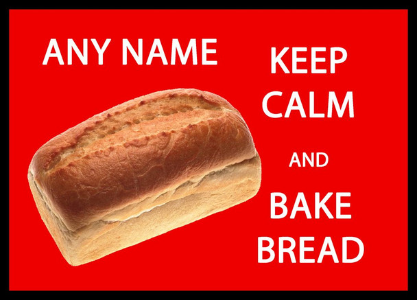 Keep Calm And Bake Bread Personalised Dinner Table Placemat