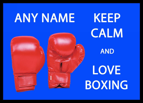 Keep Calm And Love Boxing Personalised Dinner Table Placemat