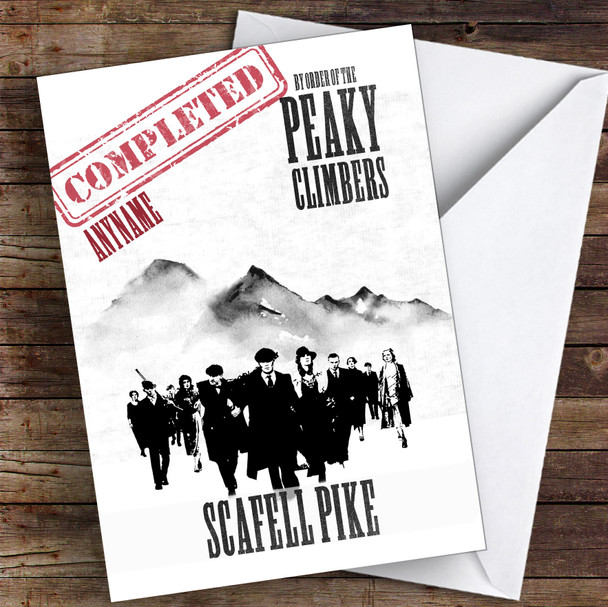 Scafell Pike Funny Completed Personalised Greetings Card