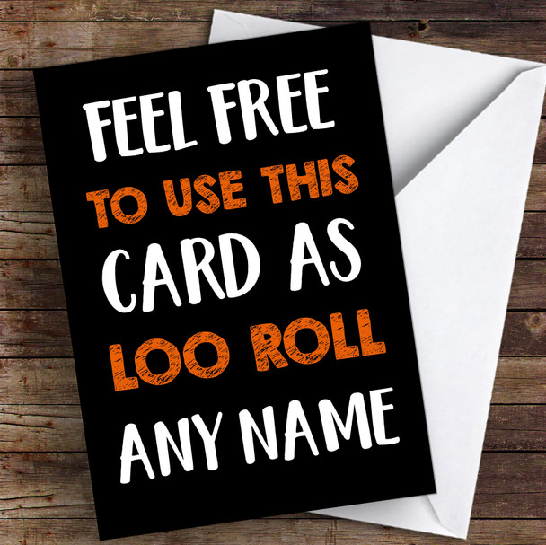 Use This Card As Loo Roll Coronavirus Quarantine Greetings Card