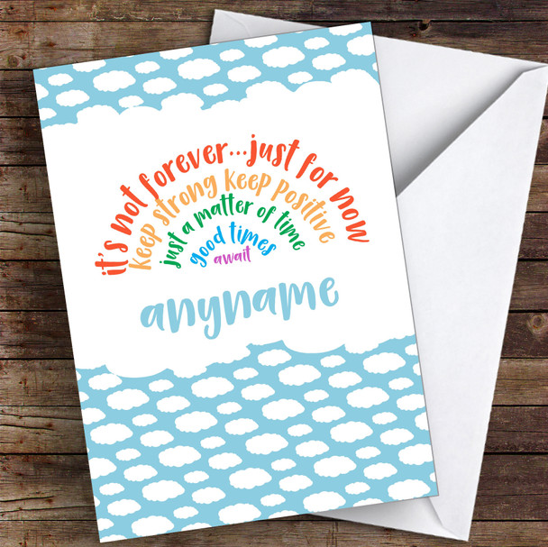 Positivity Rainbow Coronavirus Quarantine Greetings Card