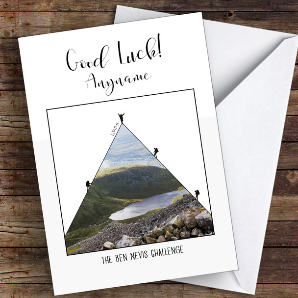 Ben Nevis Photographic Style Good Luck Personalised Good Luck Card