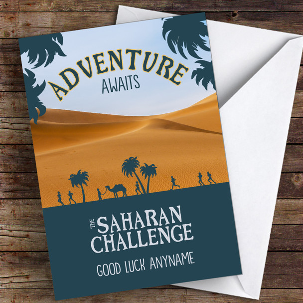 The Saharan Challenge Good Luck Personalised Good Luck Card