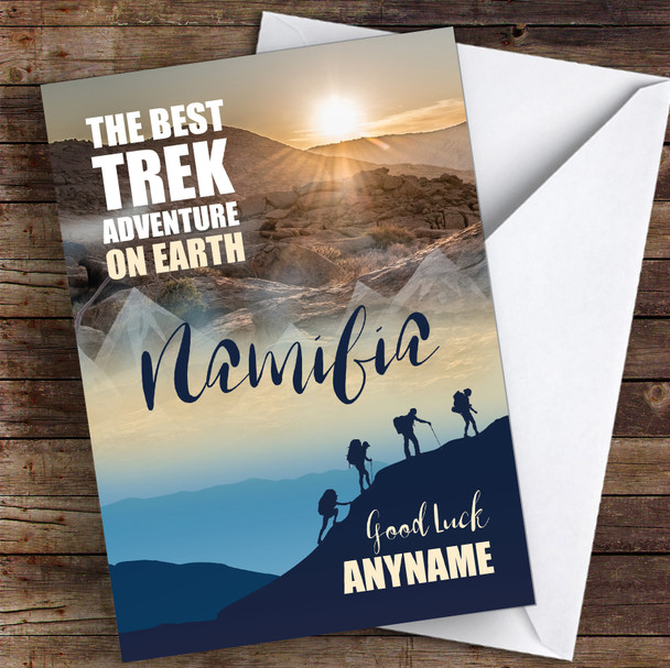 Trek Namibia Good Luck Personalised Good Luck Card