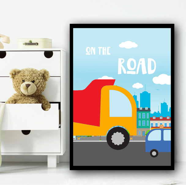 Transport Set 2 Children's Nursery Bedroom Wall Art Print