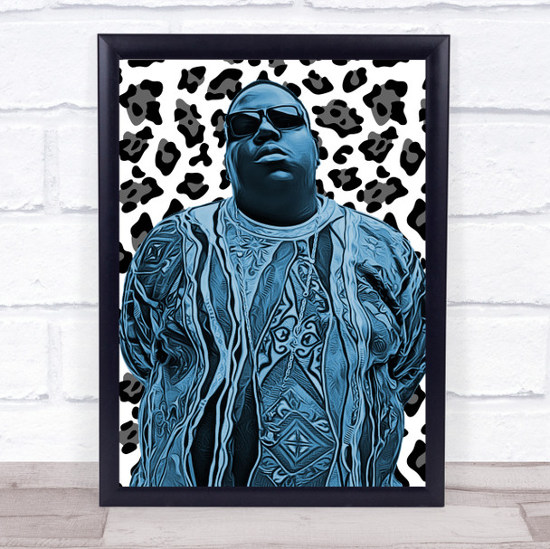 Biggie Smalls Notorious Big Animal Funky Framed Wall Art Print