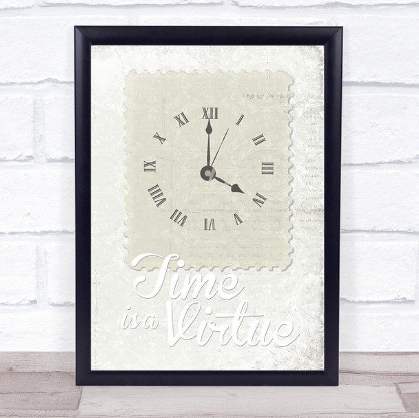 Time 3 Framed Wall Art Print