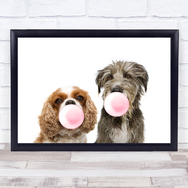 Lady & The Tramp Bubblegum Landscape Decorative Wall Art Print