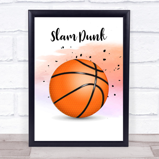 Slam Dunk Decorative Wall Art Print