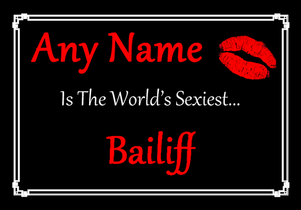 Bailiff Personalised World's Sexiest Placemat