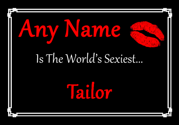 Tailor Personalised World's Sexiest Placemat