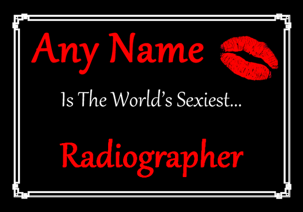 Radiographer Personalised World's Sexiest Placemat