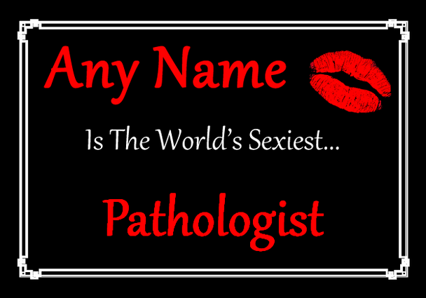 Pathologist Personalised World's Sexiest Placemat