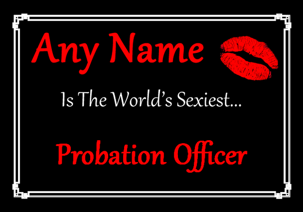 Probation Officer Personalised World's Sexiest Placemat