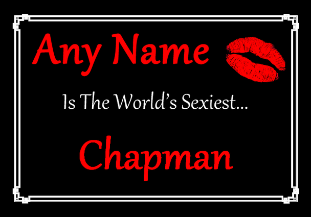 Chapman Personalised World's Sexiest Placemat