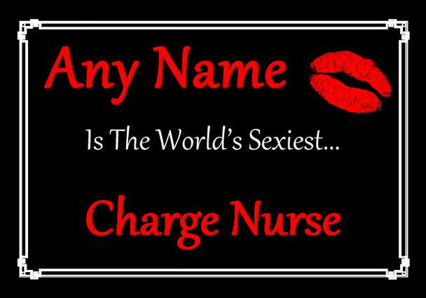 Charge Nurse Personalised World's Sexiest Placemat