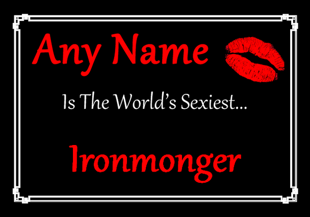 Ironmonger Personalised World's Sexiest Placemat