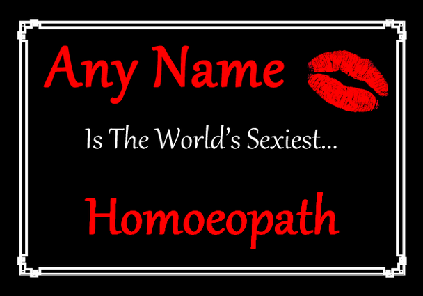 Homoeopath Personalised World's Sexiest Placemat