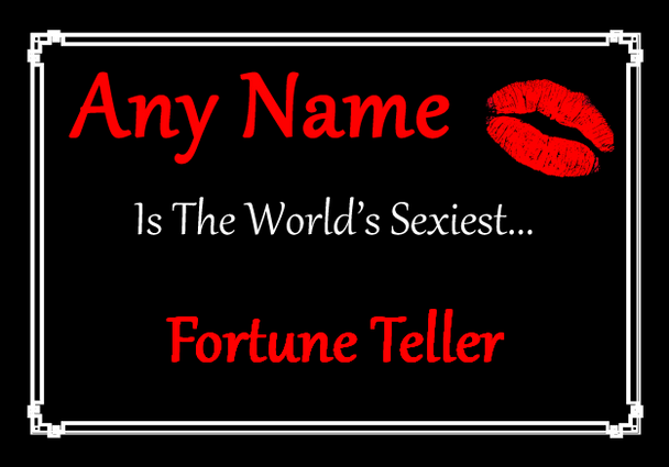 Fortune Teller Personalised World's Sexiest Placemat