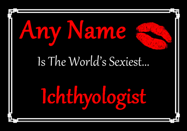 Ichthyologist Personalised World's Sexiest Placemat