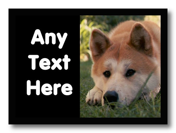 Akita Dog Personalised Computer Mousemat