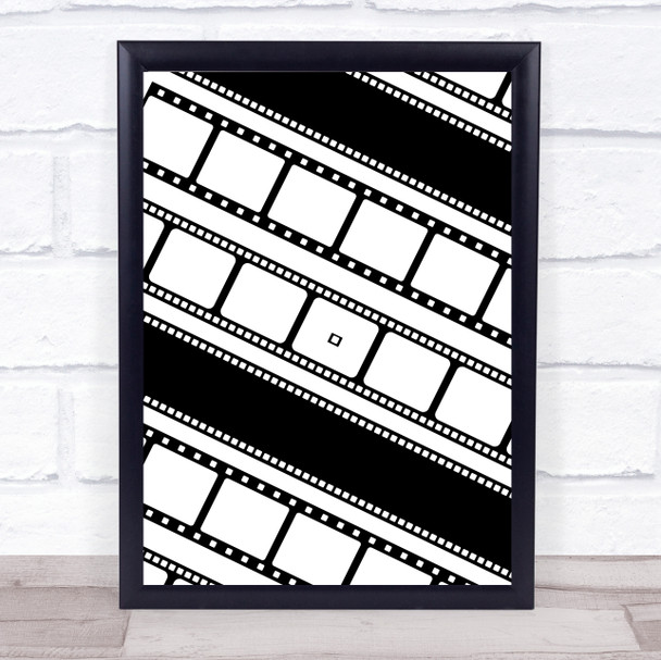 Film Reels Diagonal Wall Art Print