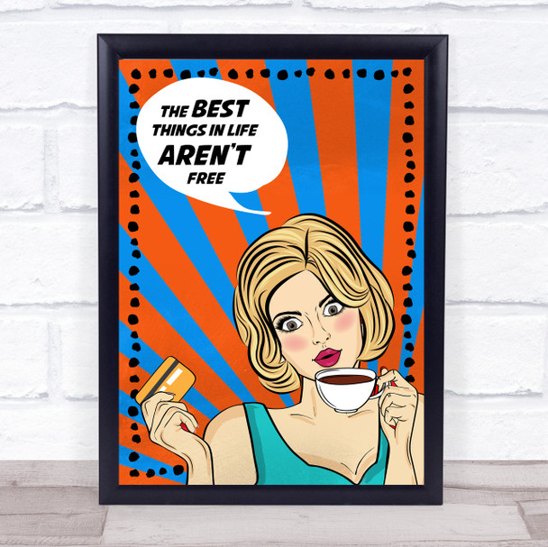 Vintage Lady Best Things In Life Wall Art Print