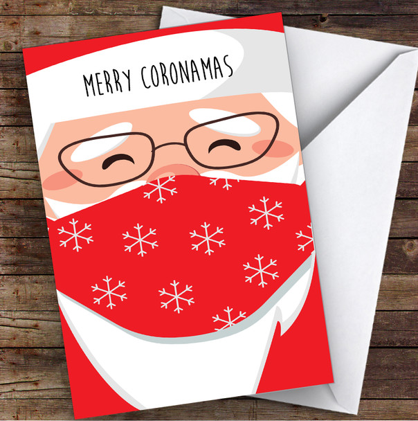 Funny Corona Merry Coronamas Lockdown Personalised Christmas Card