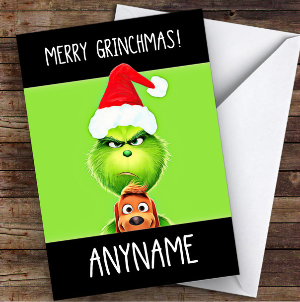 Any name Grinchmas Personalised Christmas Card