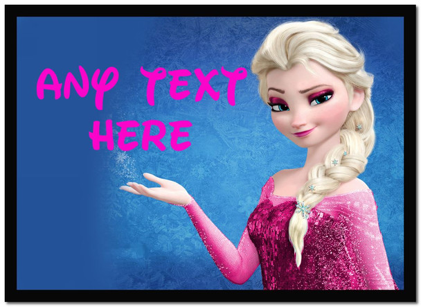 Elsa Frozen Pink Personalised Computer Mousemat