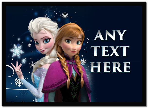 Anna And Elsa Frozen Personalised Computer Mousemat