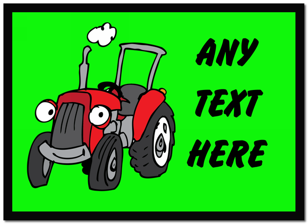 Green Tractor Personalised Computer Mousemat