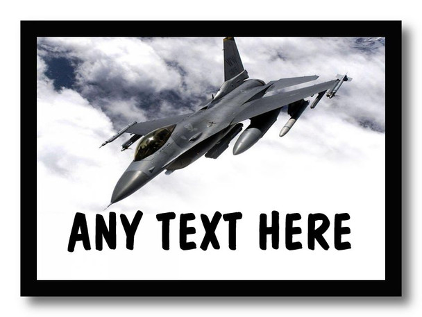 Fighter Jet Plane Personalised Computer Mousemat