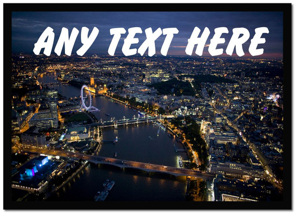 London At Night Personalised Computer Mousemat